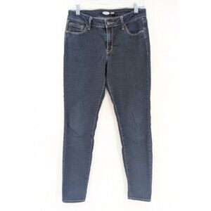 Old Navy Rockstar Mid-Rise Super Skinny Dark Wash Denim Jeans Size 6 Short 28x26
